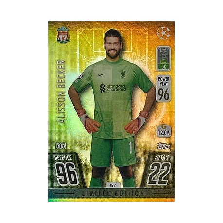 Alisson Becker Limited Edition Gold Liverpool LE7