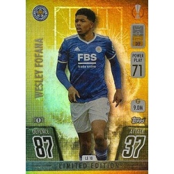 Wesley Fofana Limited Edition Gold Leicester City LE10