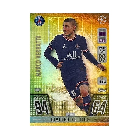 Marco Verratti Limited Edition Gold Paris Saint-Germain LE17