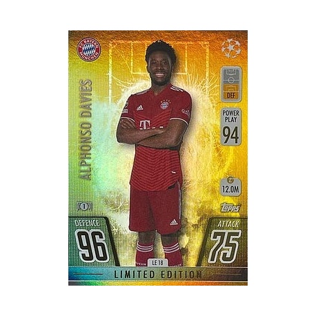 Alphonso Davies Limited Edition Gold Bayern Munich LE18