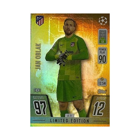 Jan Oblak Limited Edition Gold Atlético Madrid LE21