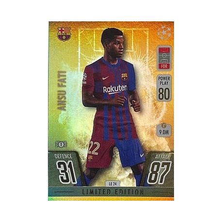 Ansu Fati Limited Edition Gold Barcelona LE24