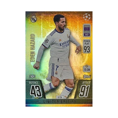 Eden Hazard Limited Edition Gold Real Madrid LE26