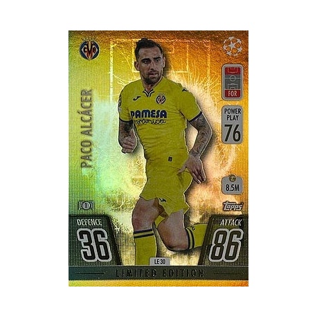 Paco Alcácer Limited Edition Gold Villarreal LE30