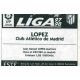 López Atletico De Madrid Ediciones Este 1997-98