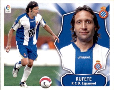 Rufete Espanyol Cromos Liga Este 08-09