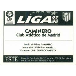 Caminero Atletico De Madrid Ediciones Este 1997-98