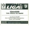 Esnaider Atletico Madrid Baja Ediciones Este 1997-98