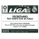 Secretario Real Madrid Ediciones Este 1997-98