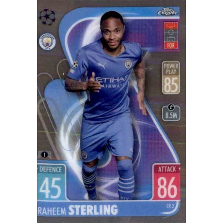 Raheem Sterling Chrome Preview Manchester City CR2