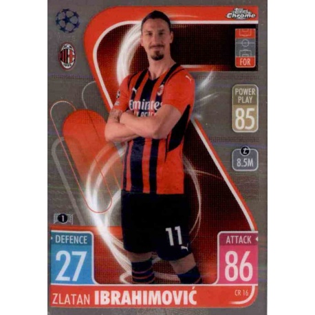 Zlatan Ibrahimovic Chrome Preview AC Milan CR16