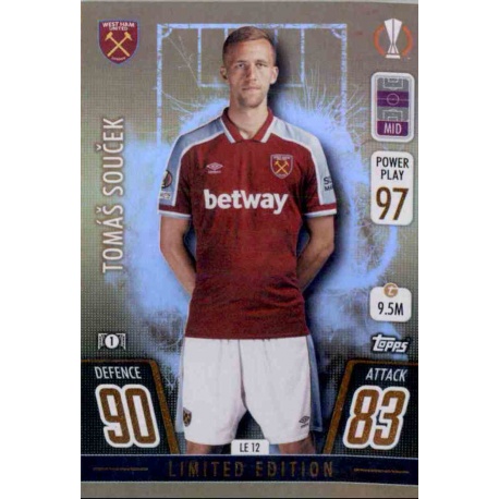 Tomáš Souček Limited Edition Gold West Ham United LE12