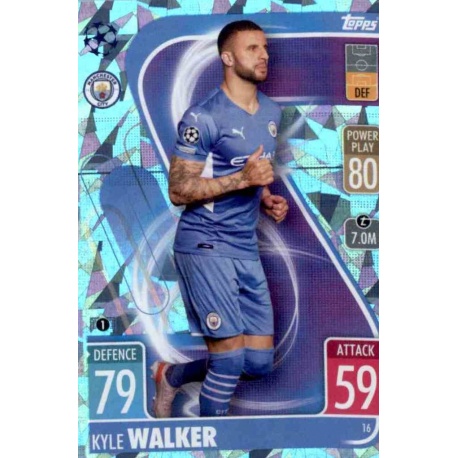Kyle Walker Crystal Parallel Manchester City 16