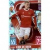 Sale Trading Cards Donny van de Beek Crystal Parallel Manchester United Topps Match Attax 21/22