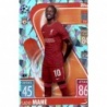 Soccer Trading Cards Sadio Mané Crystal Parallel Liverpool Match Attax Champions League 2021/22
