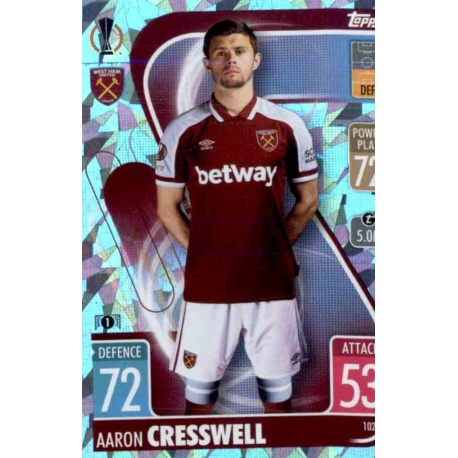 Aaron Cresswell Crystal Parallel West Ham United 102