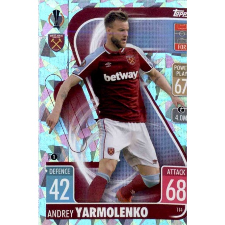 Andrey Yarmolenko Crystal Parallel West Ham United 114