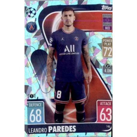 Leandro Paredes Crystal Parallel Paris Saint-Germain 146