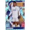 Soccer Trading Cards Casemiro Crystal Parallel Real Madrid Topps Match Attax 2021/22
