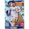 Trading Cards Federico Valverde Crystal Parallel Real Madrid Topps Match Attax 2021 22