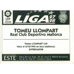 Tomeu Llompart Mallorca Baja Ediciones Este 1997-98