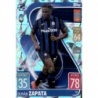 Soccer Trading Cards Duyan Zapata Crystal Parallel Atalanta Topps Match Attax 2021 22
