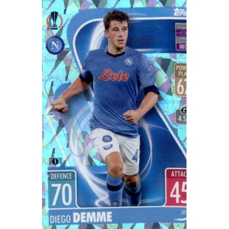 SSC Napoli Topps C51 match attax 2021-22 Crystal Parallel base #373 Demme