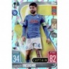 Soccer Trading Cards Lorenzo Insigne Crystal Parallel SSC Napoli Match Attax Champions League 2021/22