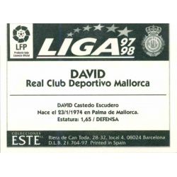 David Mallorca Ediciones Este 1997-98