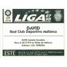David Mallorca Ediciones Este 1997-98