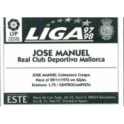 José Manuel Mallorca Baja Ediciones Este 1997-98