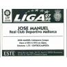 José Manuel Mallorca Baja Ediciones Este 1997-98