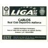Carlos Mallorca Ediciones Este 1997-98