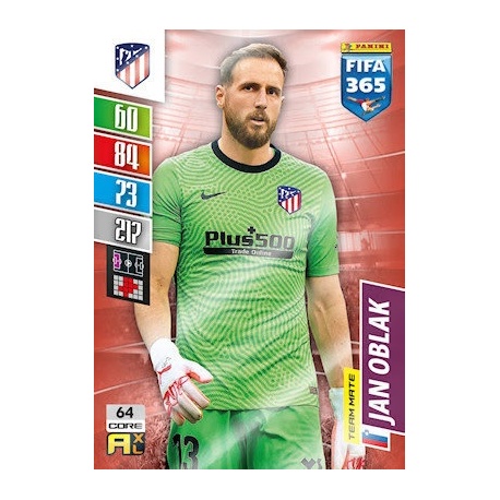 Panini Fifa Score 2021-22 Football Cartes Next Level Stats Numéro 5 Jan  Oblak