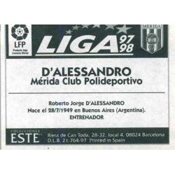 D'Alessandro Merida Ediciones Este 1997-98