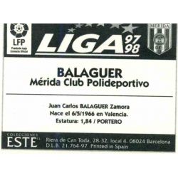 Balaguer Merida Baja Ediciones Este 1997-98
