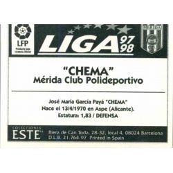 Chema Merida Baja Ediciones Este 1997-98