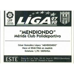 Mendiondo Merida Ediciones Este 1997-98