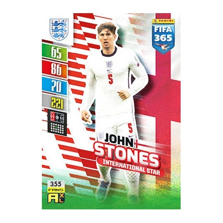 John Stones International Star England 355