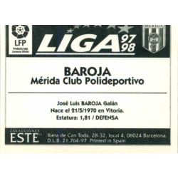 Baroja Merida Baja Ediciones Este 1997-98