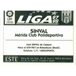 Sinval Merida Ediciones Este 1997-98