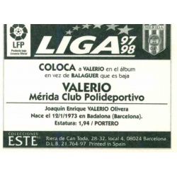 Valerio Merida Coloca Ediciones Este 1997-98