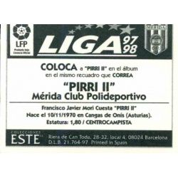 Pirri II Merida Coloca Ediciones Este 1997-98