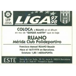 Ruano Merida Coloca Ediciones Este 1997-98