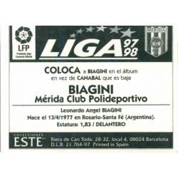 Biagini Merida Coloca Ediciones Este 1997-98