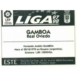Gamboa Oviedo Ediciones Este 1997-98