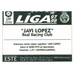 Javi López Racing Santander Ediciones Este 1997-98