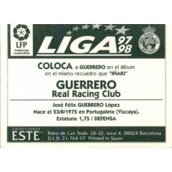 Guerrero Racing Santander Coloca Ediciones Este 1997-98