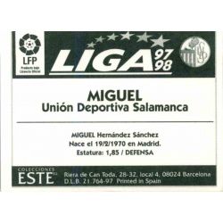 Miguel Salamanca Baja Ediciones Este 1997-98