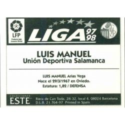 Luis Manuel Salamanca Ediciones Este 1997-98